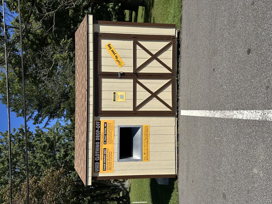 Church clothing donation drop-off